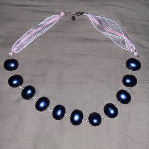 Large Purple Pearl Necklace